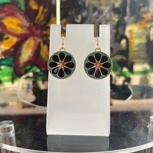 Sonoma Floral Dangle Earrings 1.25 inch